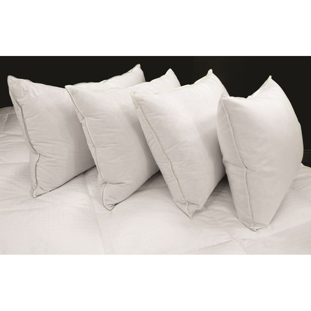 Down Dreams Soft Pillow, Natural Fill, T233 Cotton Cover, King 20x36, 43.02 oz, Color Cording